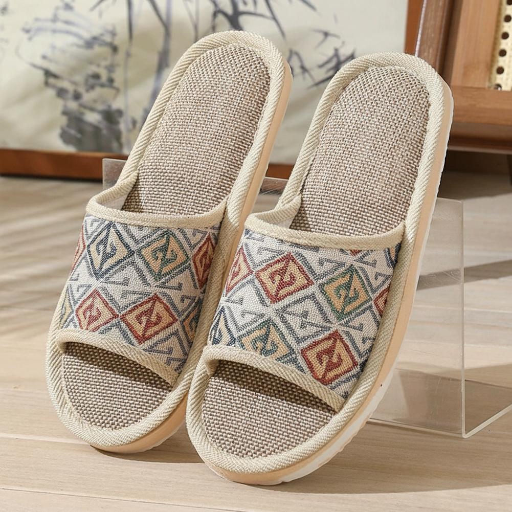 Women Shoes On Sale - Four Seasons Linen Slippers Couple Breathable