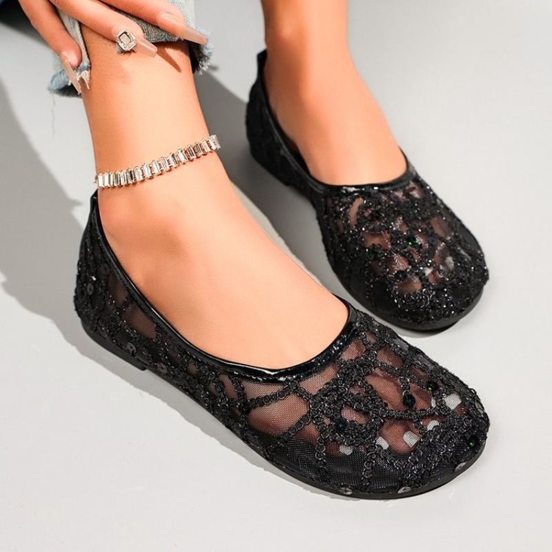 Women'S Shoes Clogs - New Mesh Lazy Comfortable Single Shoe