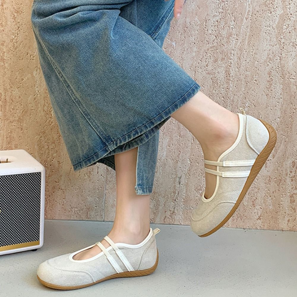Mary Jane Shoes - Color Blocking Mary Jane Shoes Synthetic