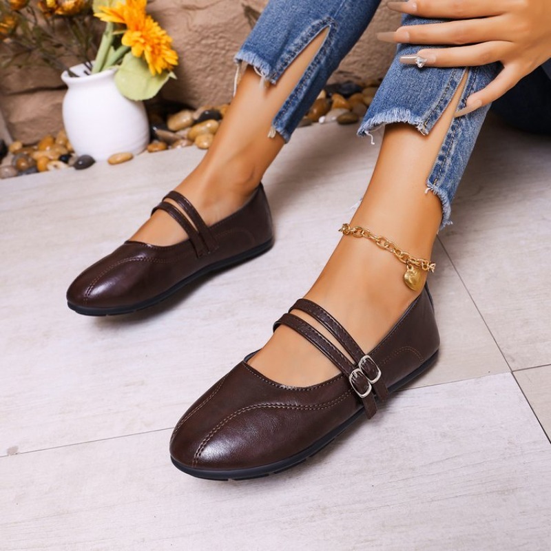 Women'S Shoes Clogs - Women's Flat Shoes with Solid-coloredFashionable Soft