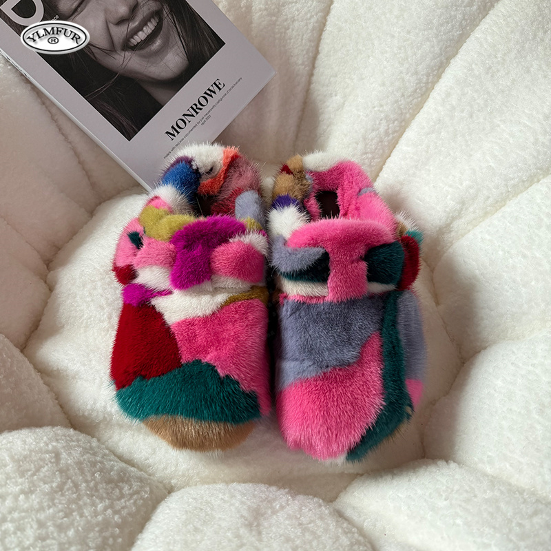 New Girl Luxury Mink Fur Slipp - đánh giá và giá Women Shoes Winter