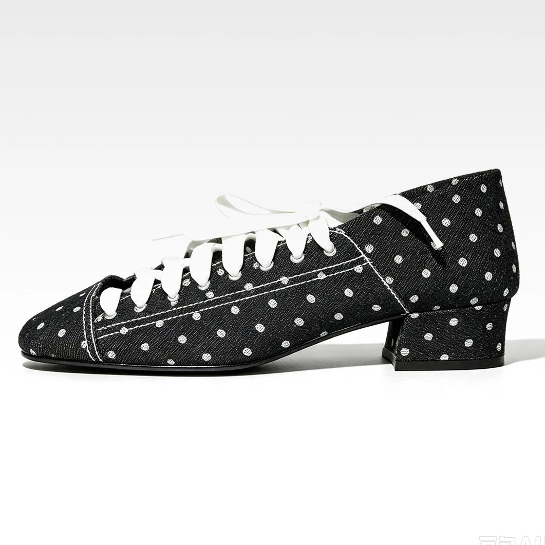 2027 Women Polka Dot Low Block - đánh giá và giá Mary Jane Shoes