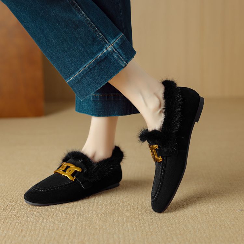 NEW Winter Women Pumps Sheep S - đánh giá và giá Women'S Shoes Loafers Black