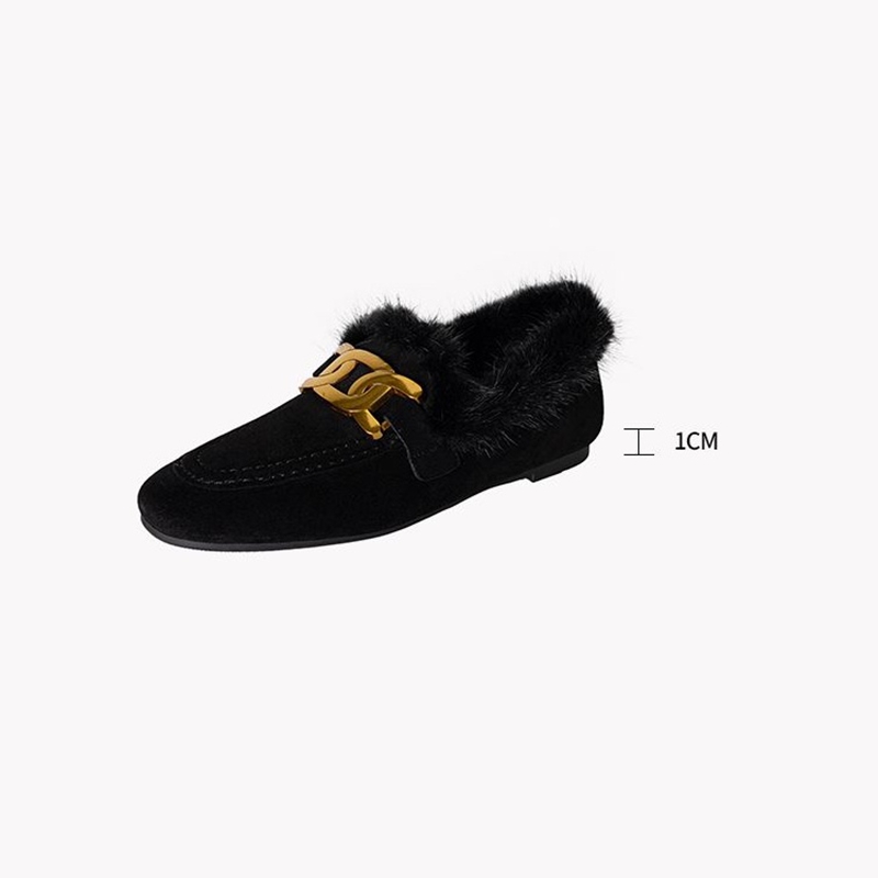 NEW Winter Women Pumps Sheep S - đánh giá và giá Women'S Shoes Loafers Black