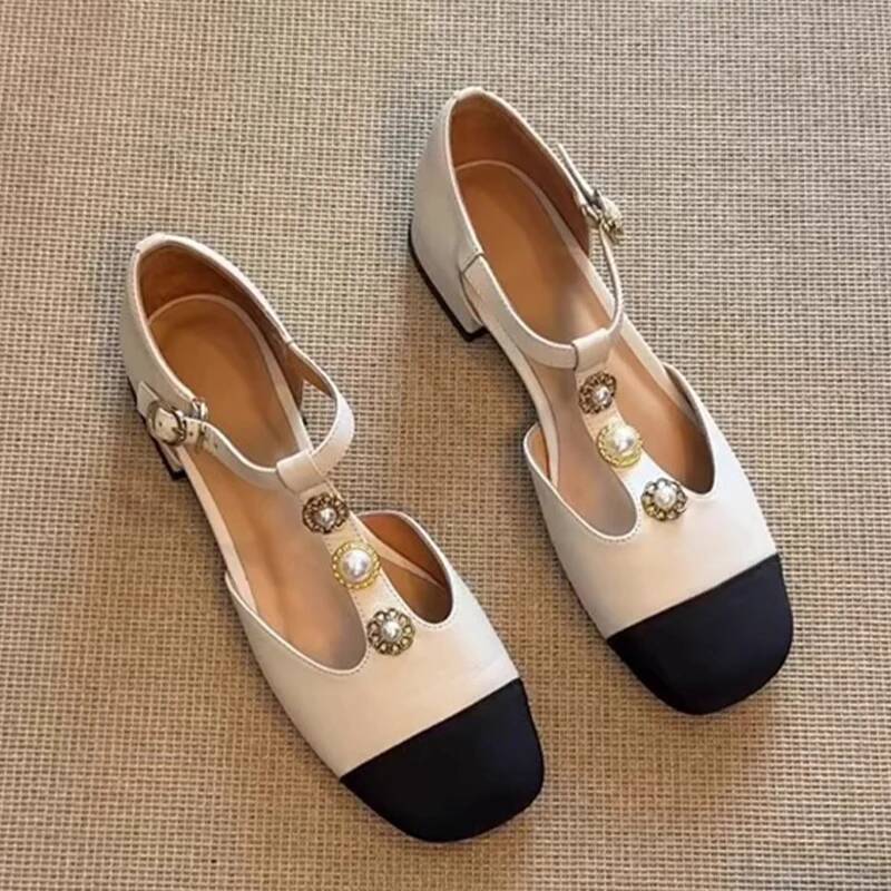 Women Square Toe Heeled Sandal - đánh giá và giá Mary Jane Shoes