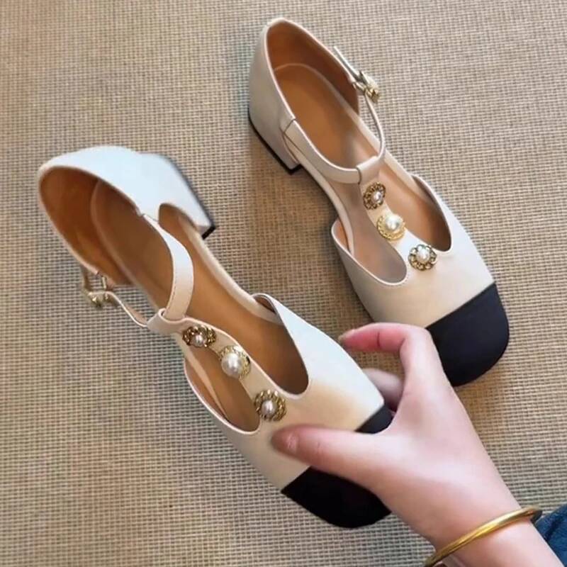Women Square Toe Heeled Sandal - đánh giá và giá Mary Jane Shoes