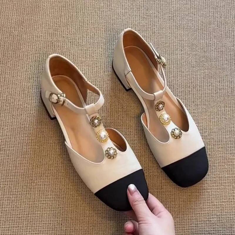 Women Square Toe Heeled Sandal - đánh giá và giá Mary Jane Shoes