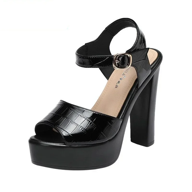 10cm 13cm Fashion Genuine Leat - đánh giá và giá Women Shoes Model