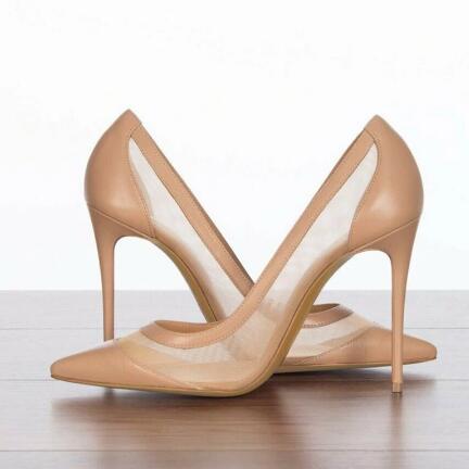 Sexy Nude Pink Black Suede Mes - đánh giá và giá Women'S Shoes In Size 12